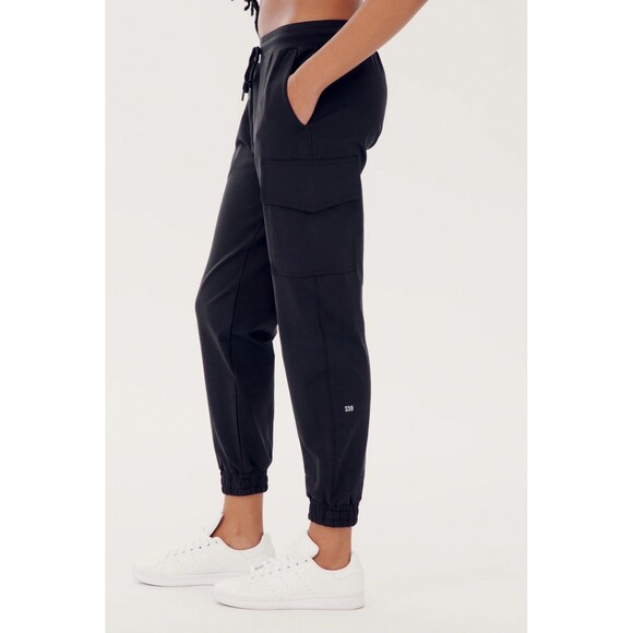 Splits 59 NWOT Womens Small Supplex Cargo Pants Jogger Navy Pockets Sweatpants - Picture 3 of 11